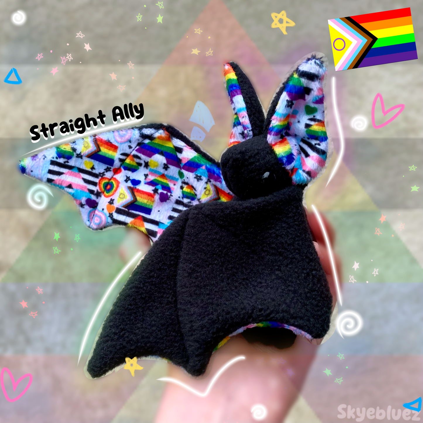 Straight Ally Bat plushie
