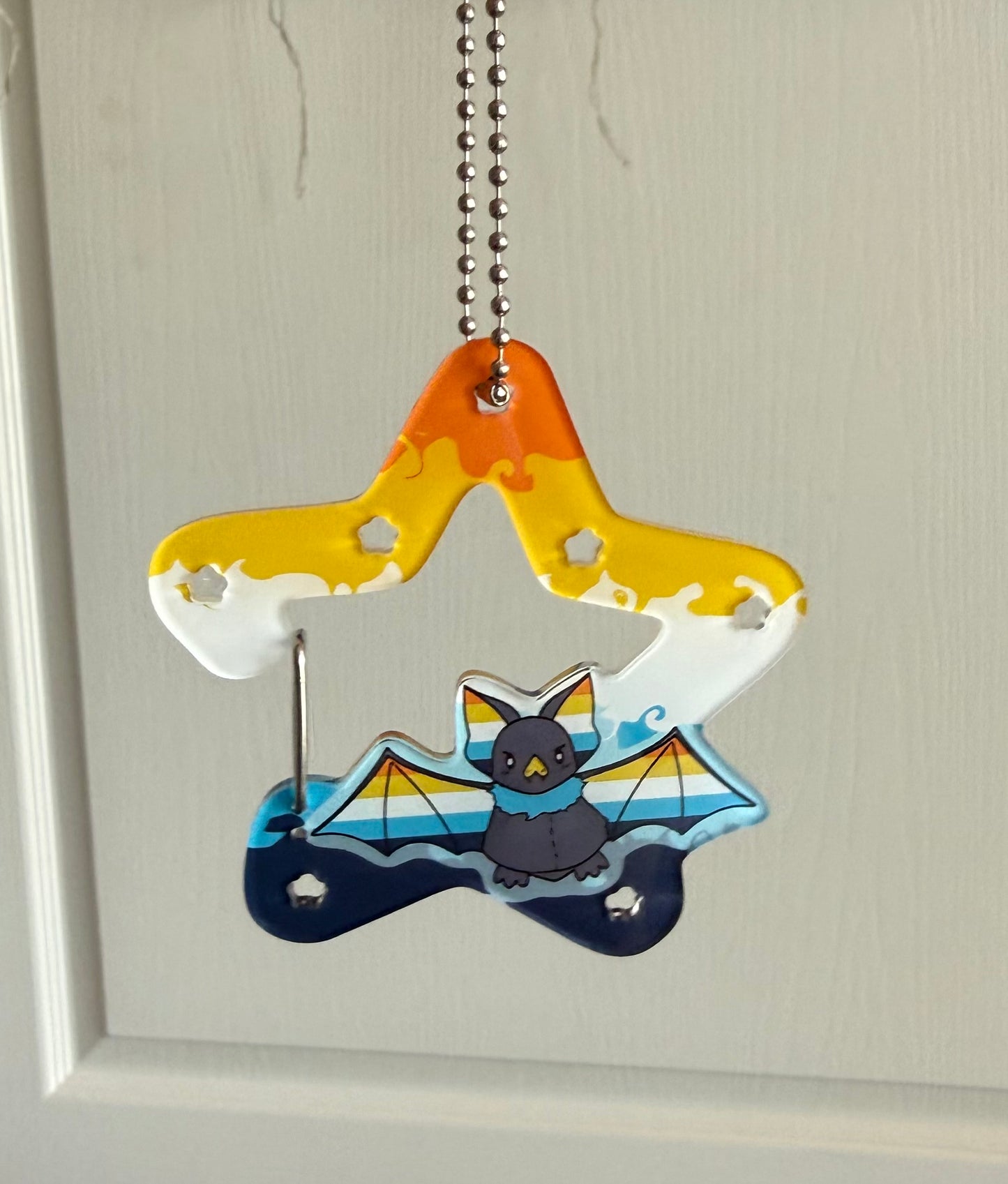 Aroace Bat Acrylic Carabiner