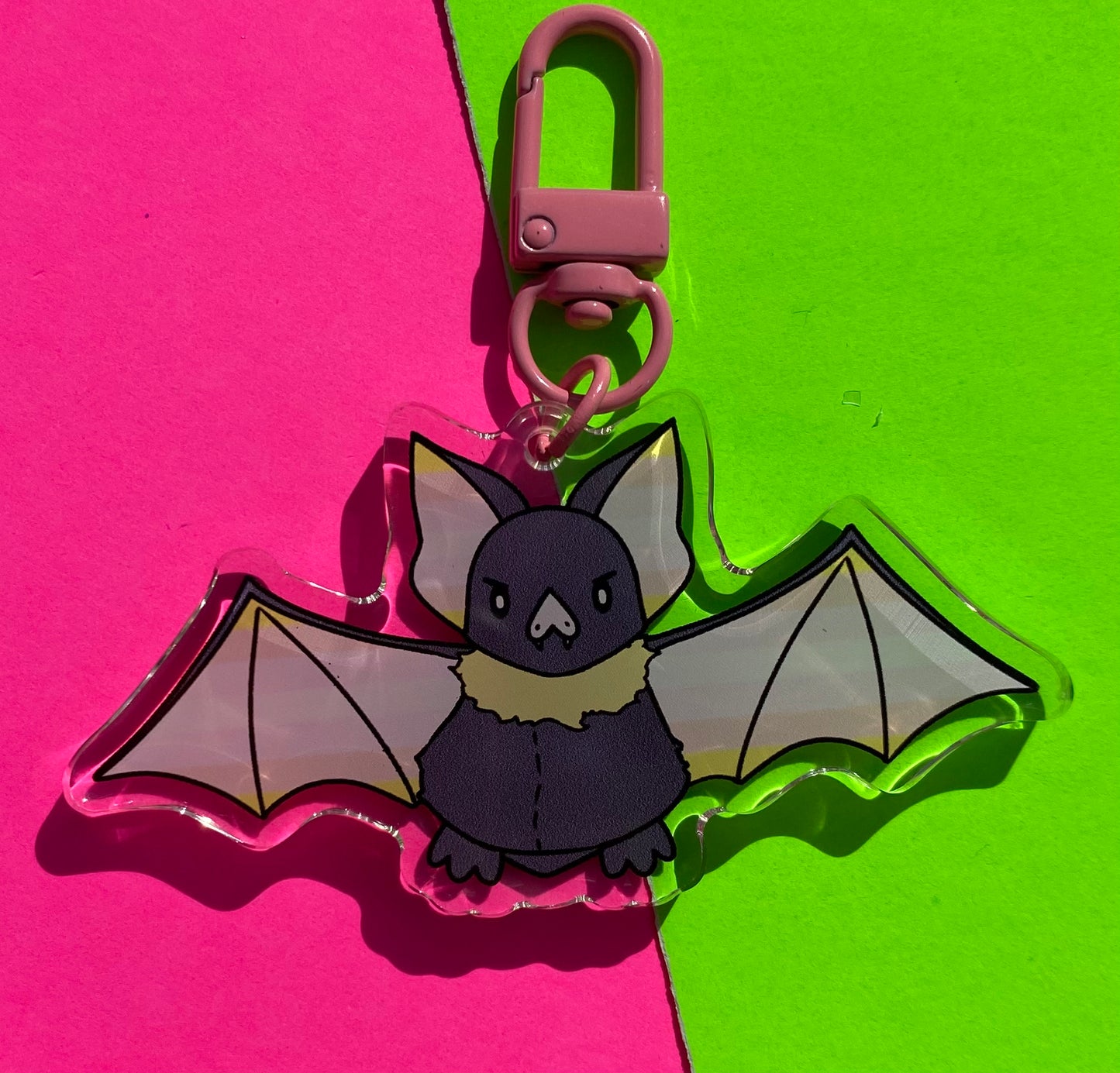 Pangender Pride Bat 3” Acrylic Keychain