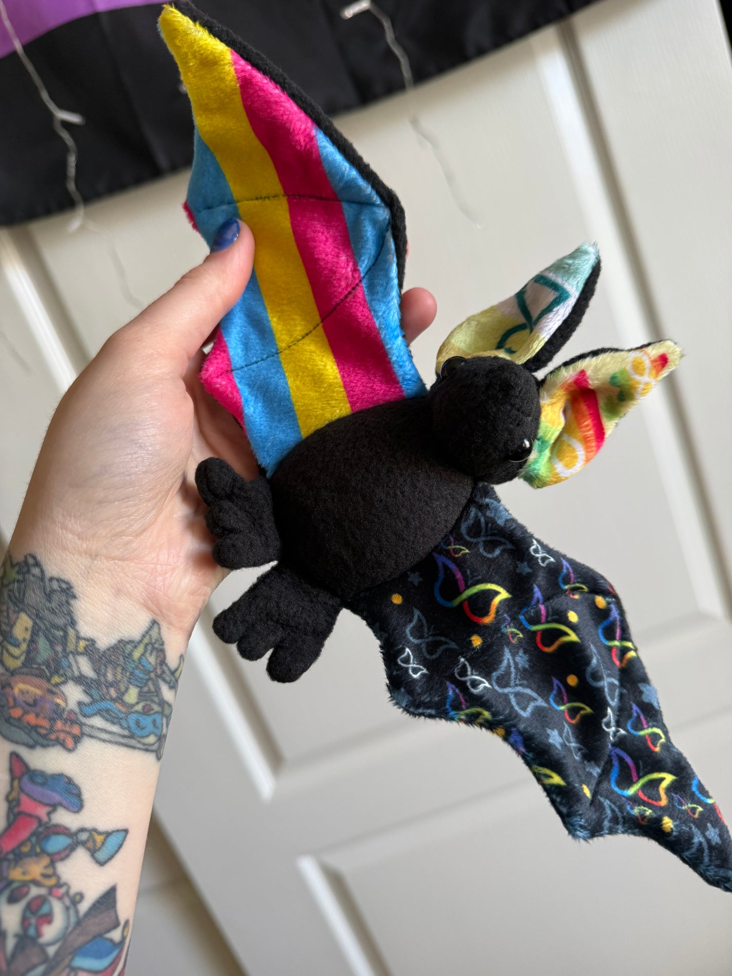 Bat Plush (ready to ship) pansexual/ adhd /ocd / autism