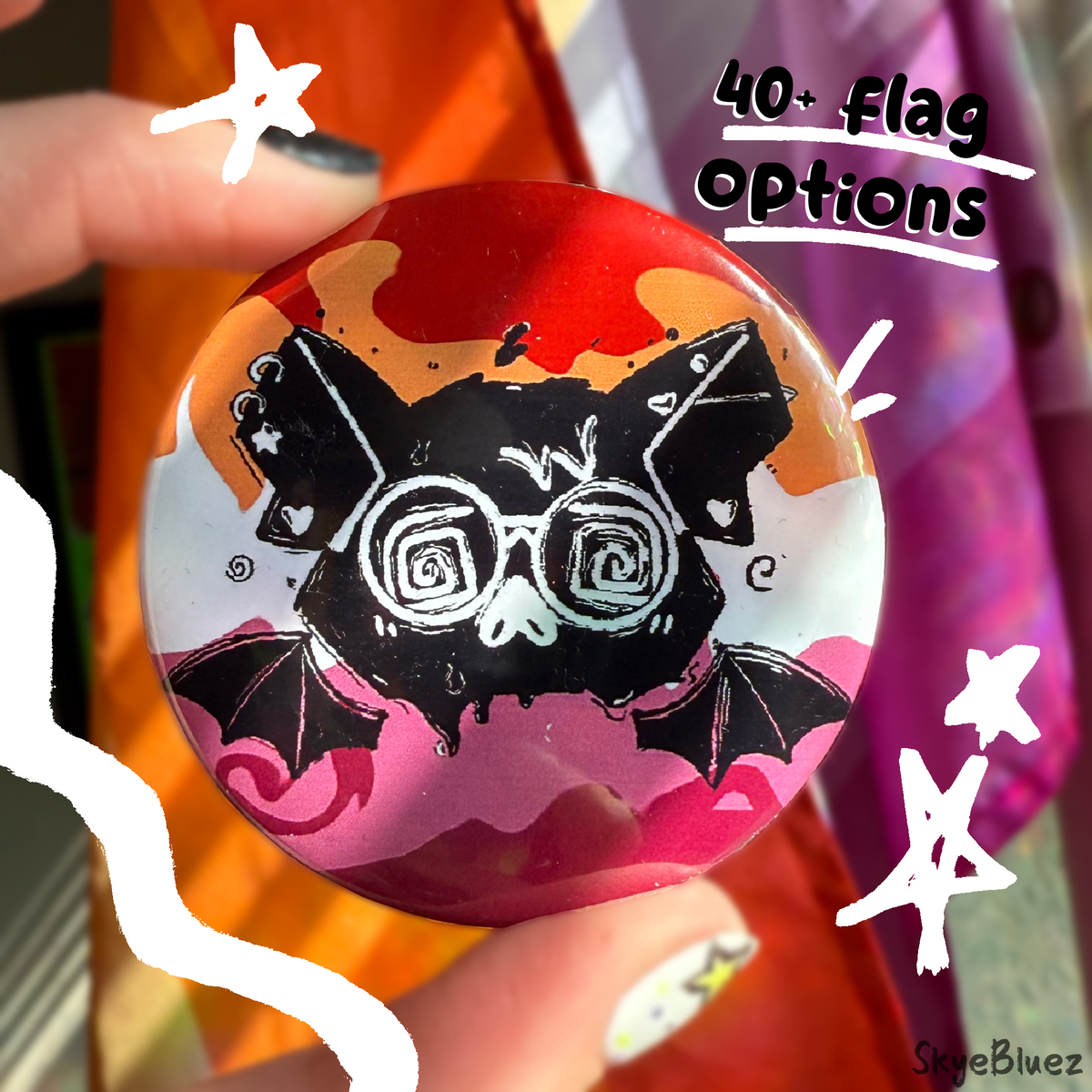 Bat Pride Button – SkyeBluez