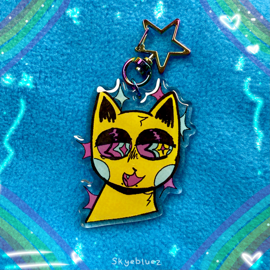 Cat 2.5” Acrylic Keychain