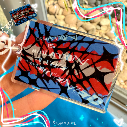 Creation is mutilation to the unintentional Cat 2.5” Acrylic Keychain