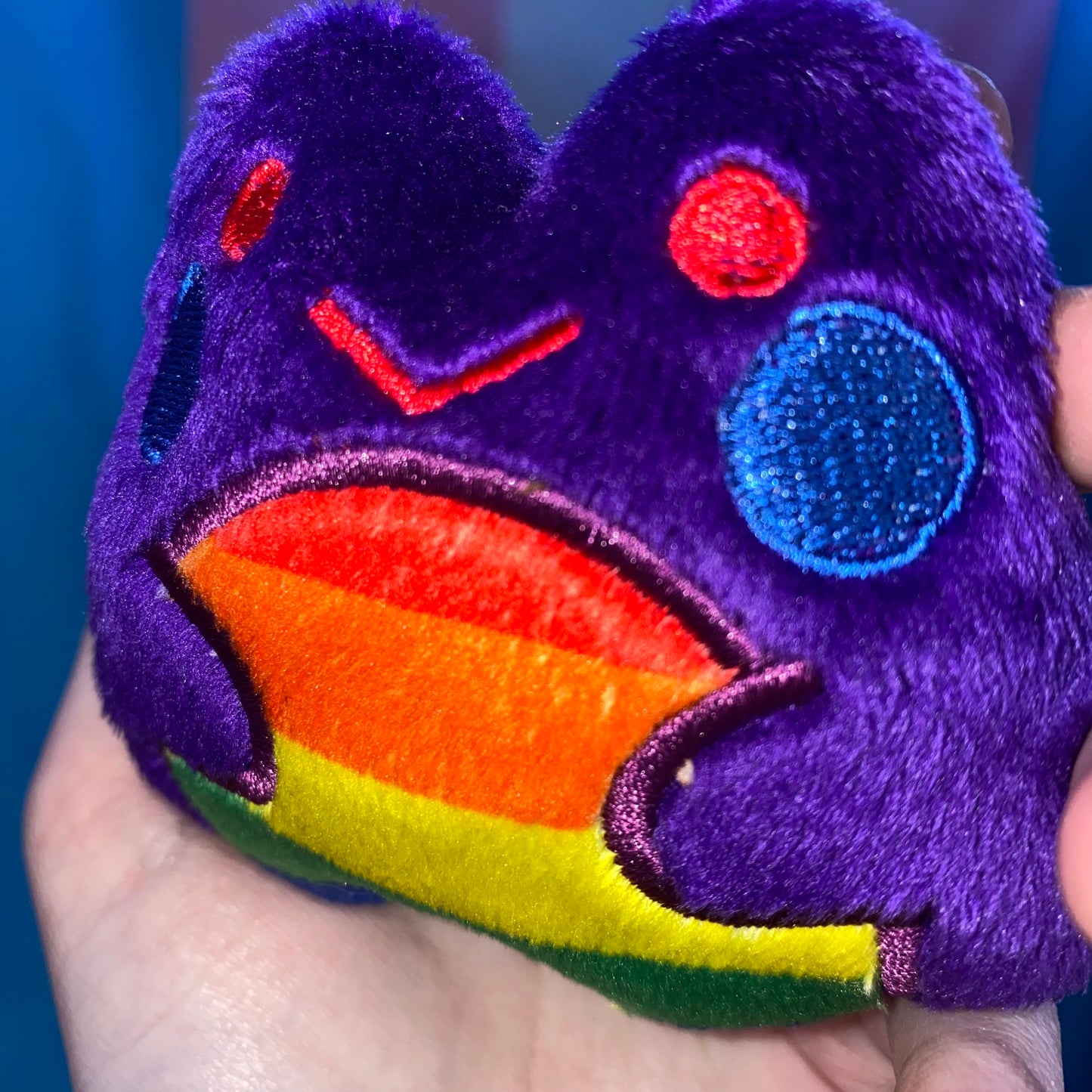 Rainbow Frog Plushie  - fidget plush