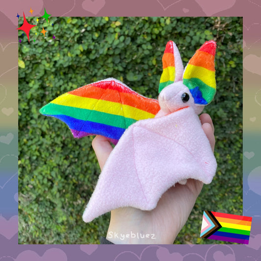 Peluche de murciélago del orgullo