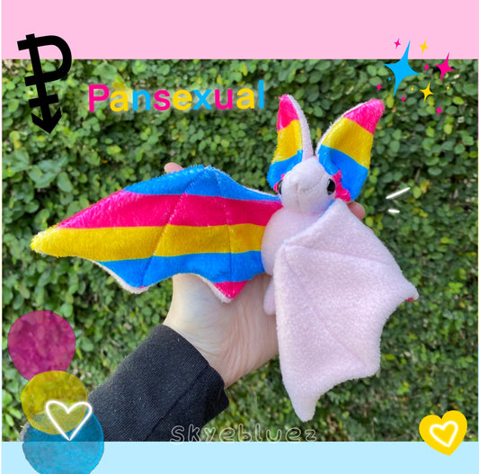 Peluche de murciélago pansexual